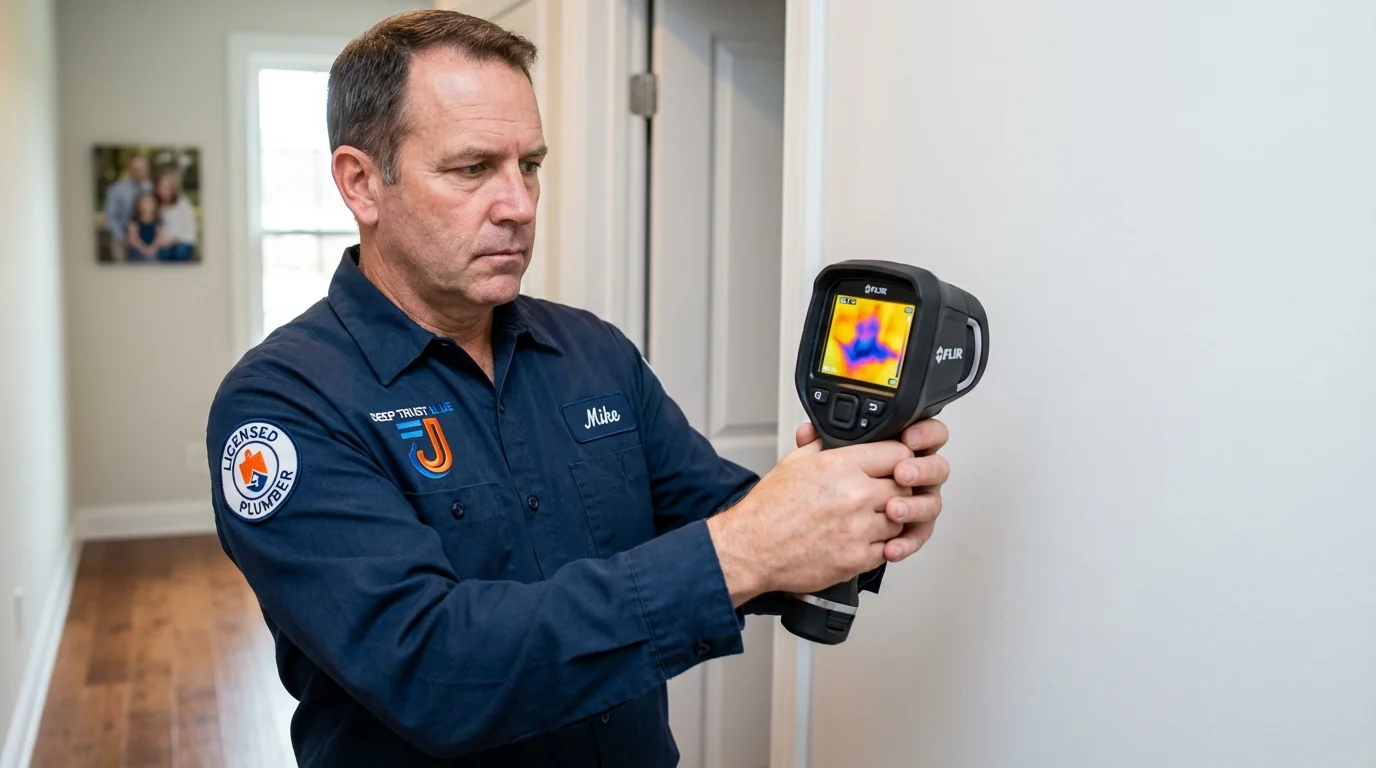 Thermal imaging leak detection by Johns Plumbing LLC in La Marque